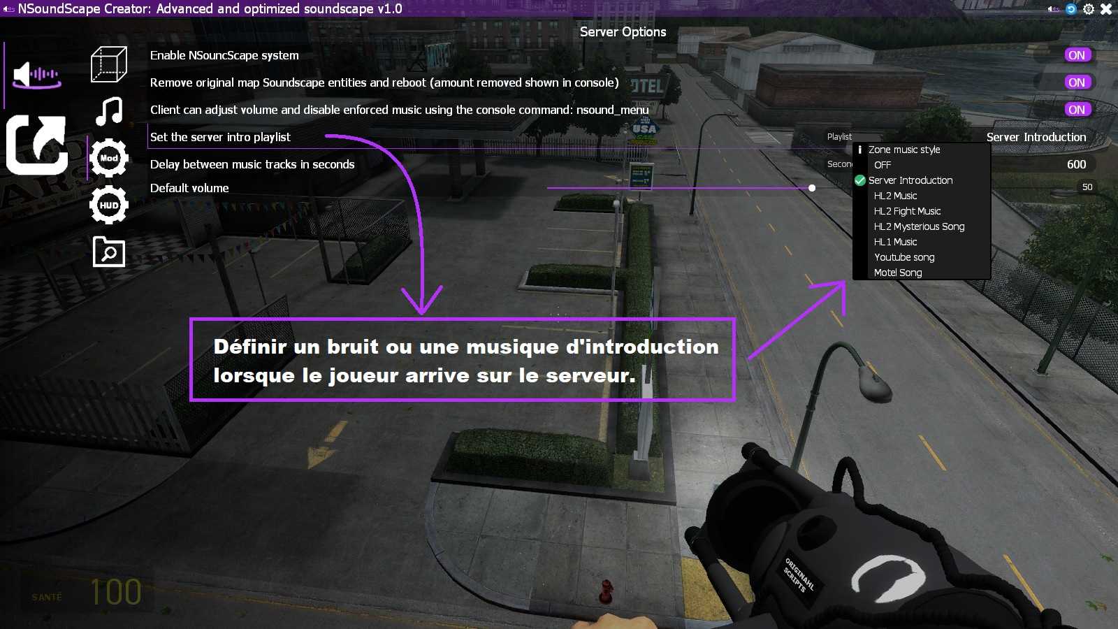 Music of server introduction - Gmod NSoundscape