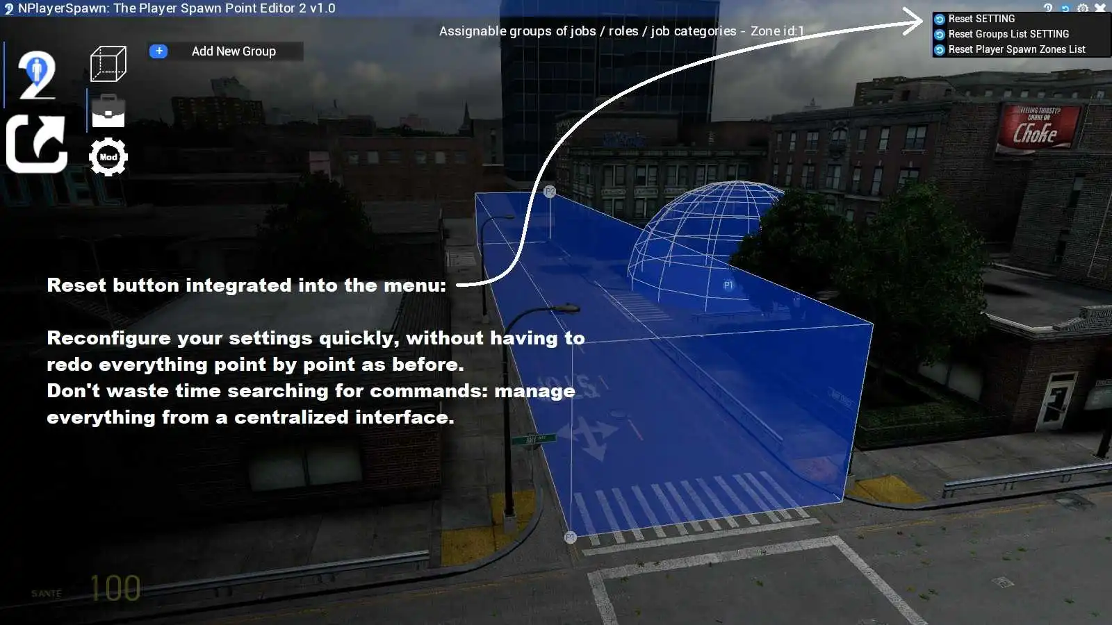 Button reset - NPlayerSpawn