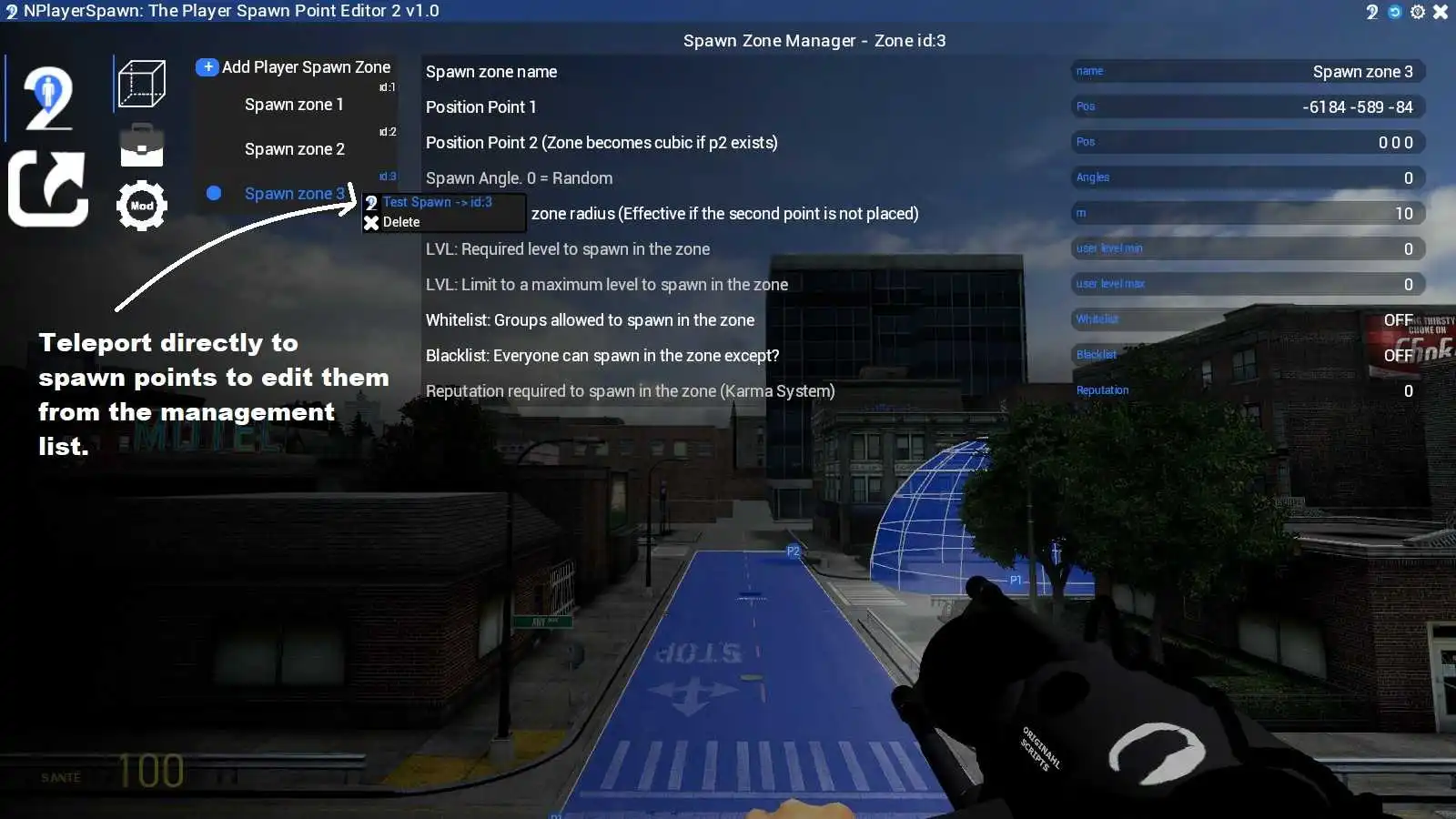 Go to Zone spawn - NPlayerSpawn